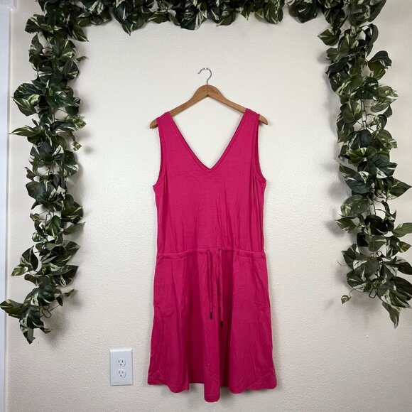 Sweaty Betty Take It Easy Drop Waist Tank Dress Pink NWT Women’s Size M - Picture 1 of 9